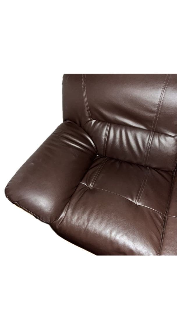 【R】ダークブラウン クッション付き椅子