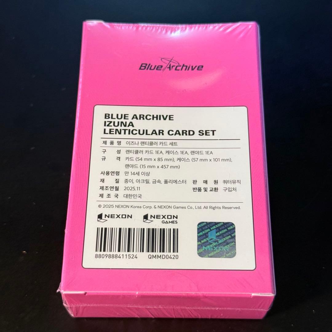 韓国限定公式」ブルーアーカイブ 4周年 イズナ レンティキュラーカード