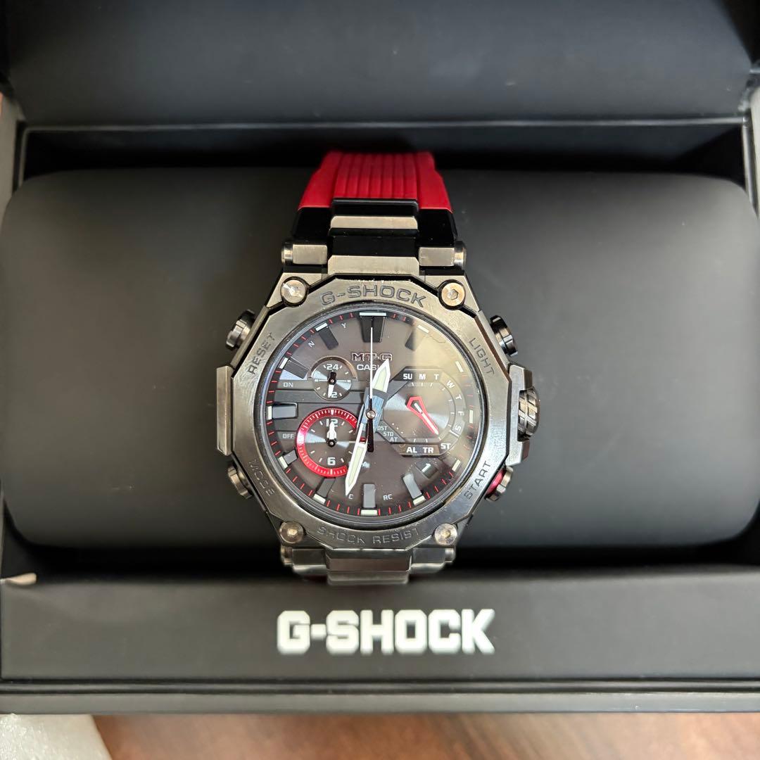 G-SHOCK MTG-B2000 黒/赤 時計