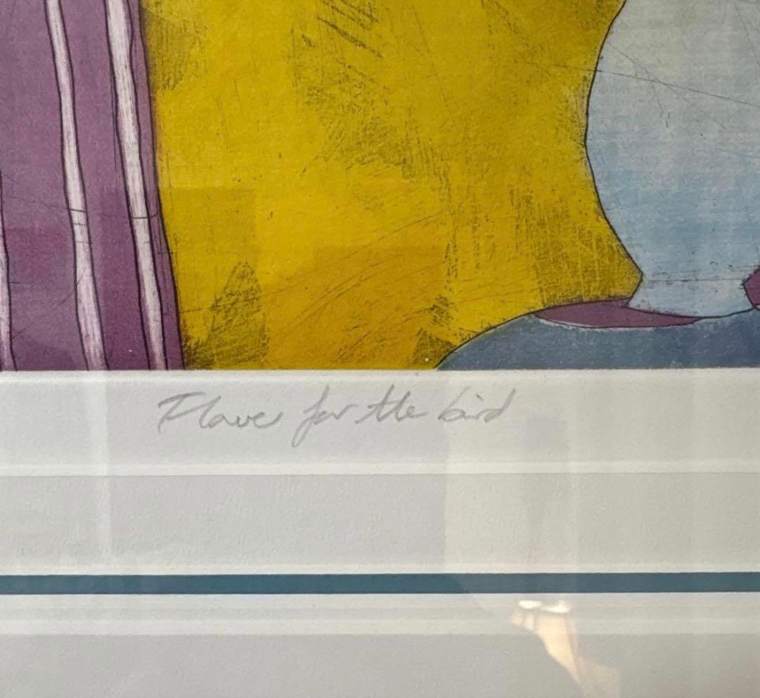 アノラスペンス《Flower for the Bird》1997年　リトグラフ