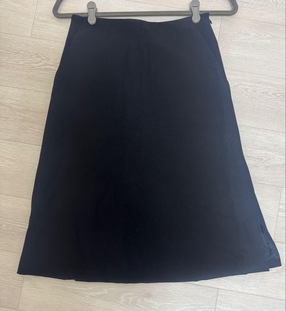 M-premiere エムプルミエブラック ブラック フレアスカート スリット
