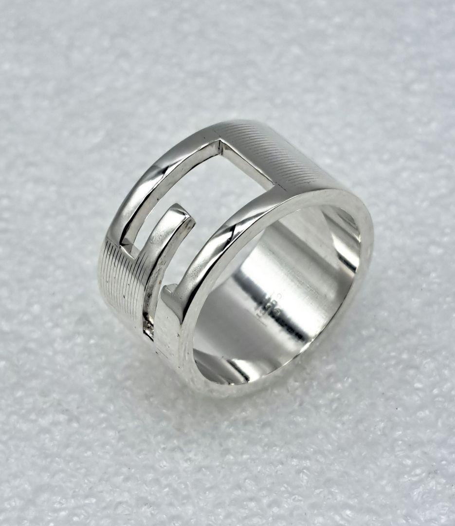 GUCCI ブランデッドGワイドリング 19号