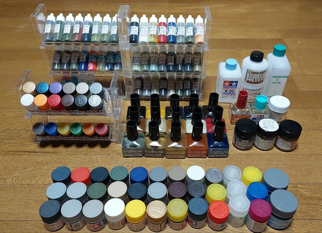 水性ホビーカラー　タミヤアクリル　タミヤエナメル　ウェザリングカラー　セット 水性ホビーカラー、タミヤカラーアクリル、「水溶性アクリル塗料」の