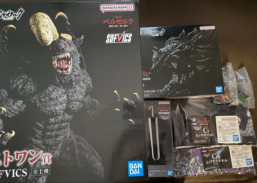 一番くじ ベルセルク 運命に抗う、黒い剣士　A賞B賞C賞2種D賞2種ラストワン