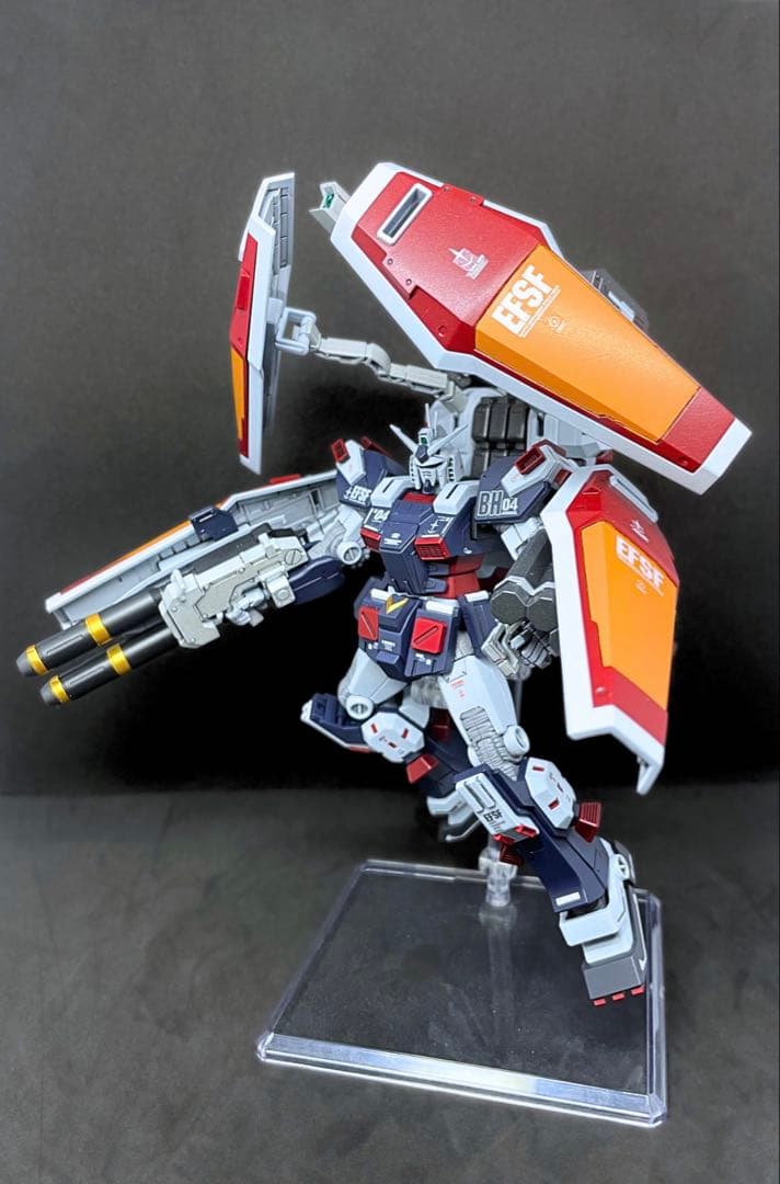 オ*ナ様 ガンプラ 完成品 HG フルアーマーガンダム 全塗装 サンダーボルト