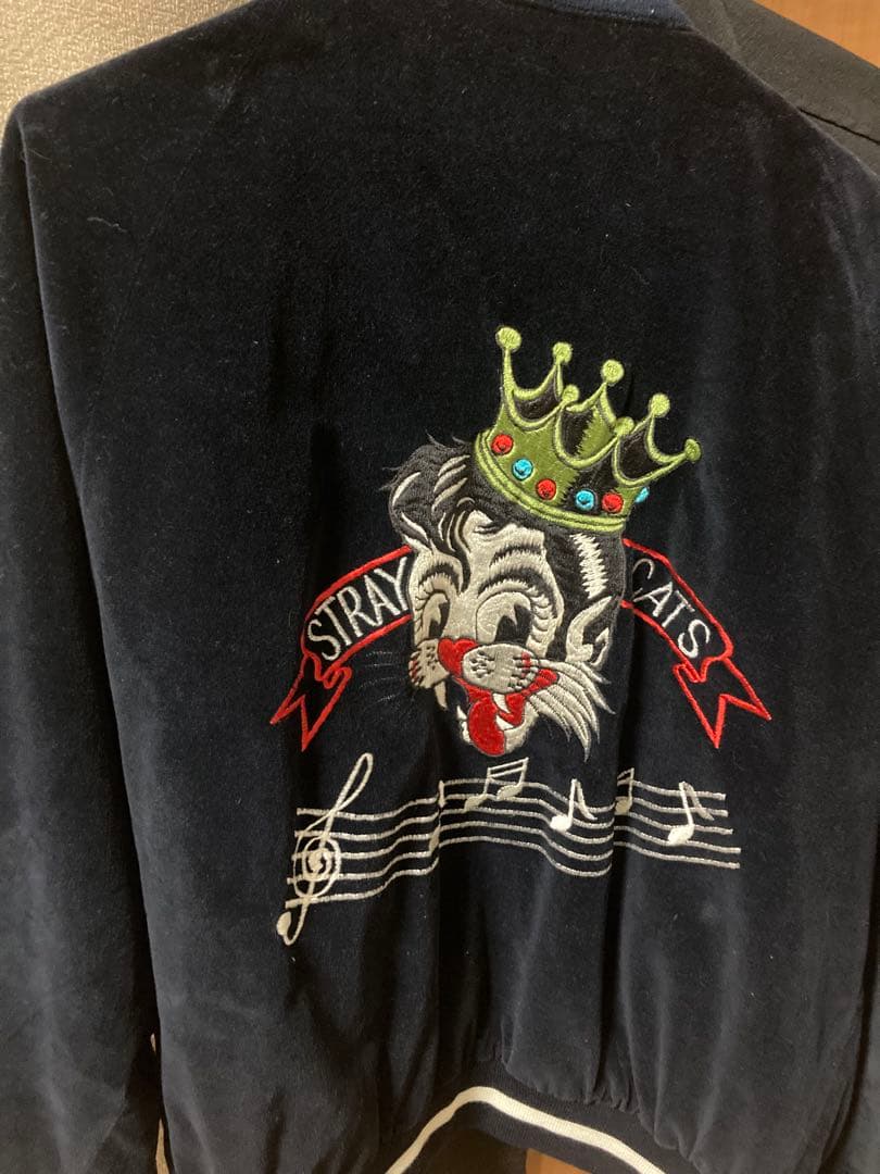 ストレイキャッツ刺繍スカジャン　ボーリングシャツ 東洋スカジャン【STRAY CATS/ストレイキャッツ×TAILOR TOYO