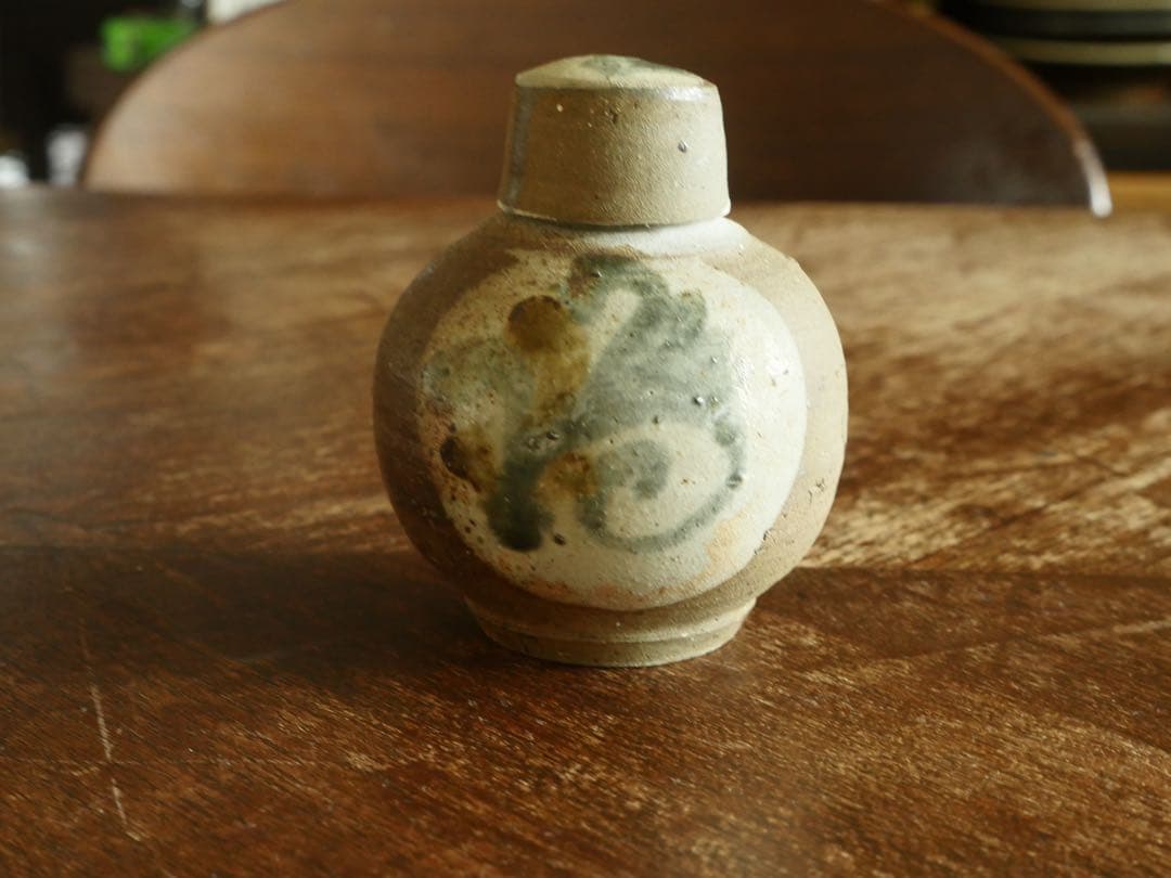 古作　壺屋焼茶壺　やちむん