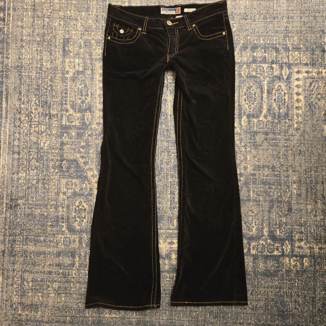 OldNavy ローライズブーツカットベロアデニム