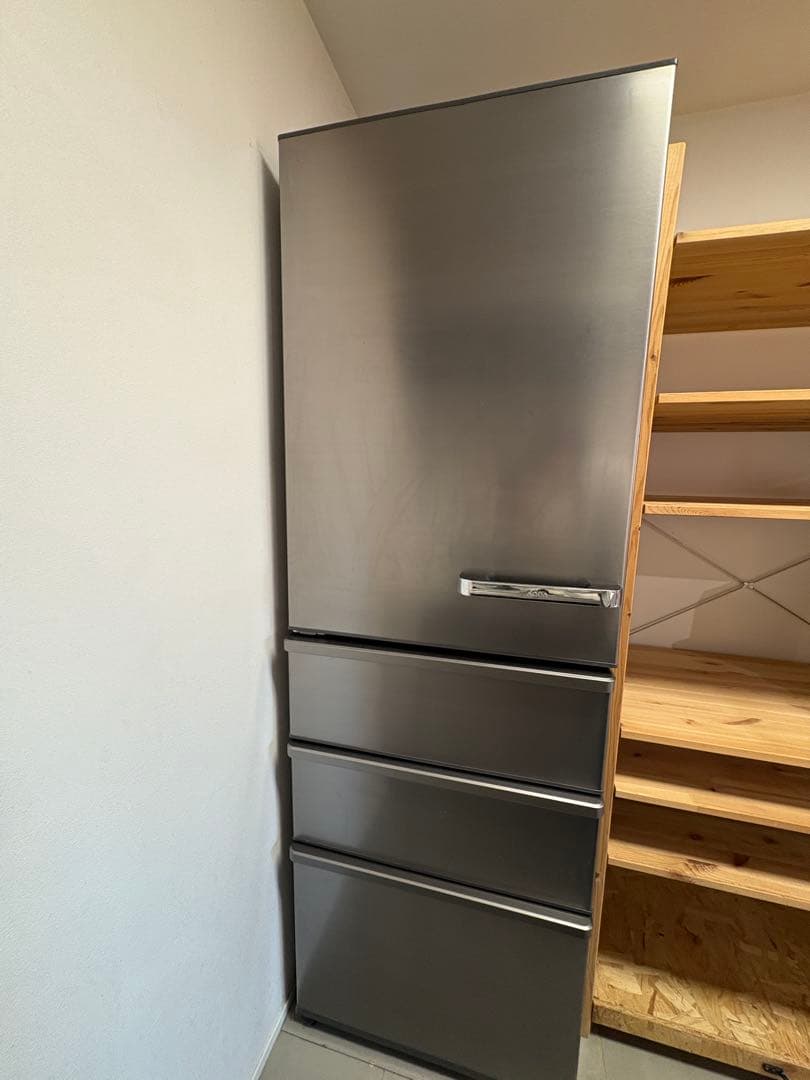 【アンブレラ】シルバー冷蔵庫 375L SJ-D23D-S 冷蔵庫 シルバー [225L /2ドア /右開きタイプ] 【お届け地域