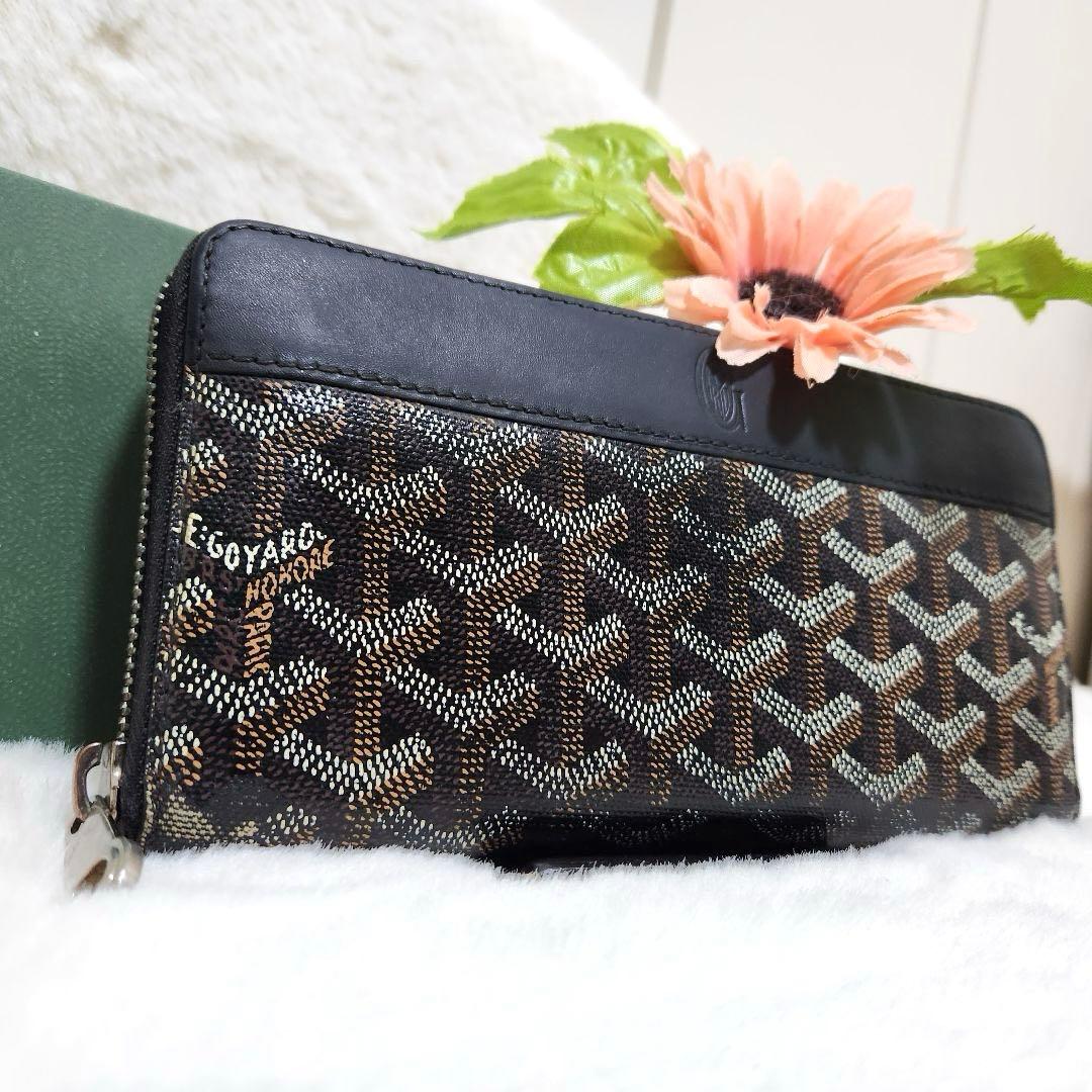 ✨美品　正規品✨ゴヤール　長財布　ラウンドファスナー　マティニョン　ブラック