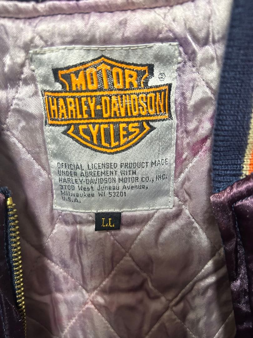 ハーレーダビットソン スカジャン 刺繍 ヴィンテージ - メルカリ