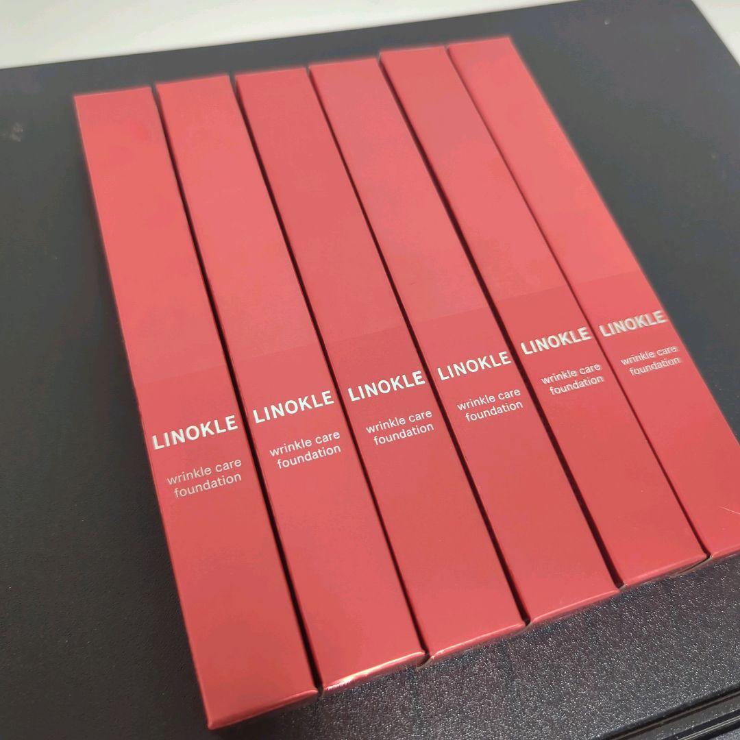 新品未開封 6本セット LINOKLE リンクルケアファンデーション 20g