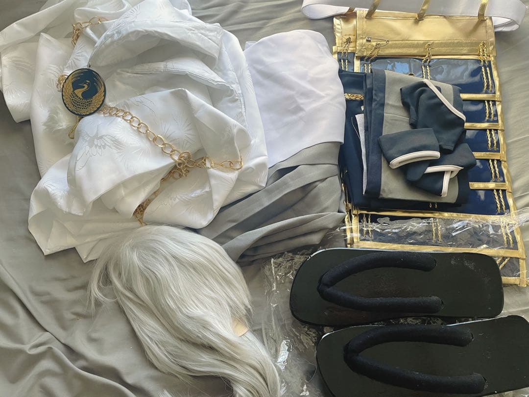 コストモ 刀剣乱舞 鶴丸国永 コスプレ衣装＋ウィッグ＋下駄 刀剣｜鶴丸国永 コスプレ衣装通販 (つるまるくになが) 【コストモ】