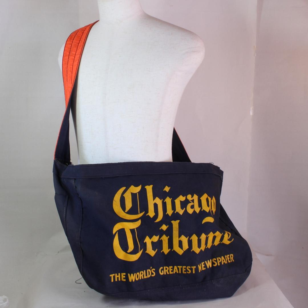 1960's　Chicago Tribune　ニュースペーパーバッグ　カバー付