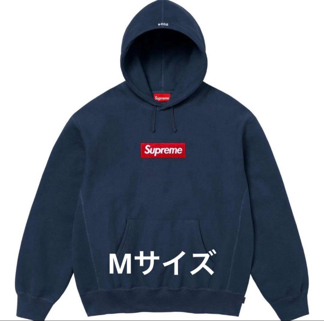 トップス Supreme Box Logo Hooded Sweatshirt Navy