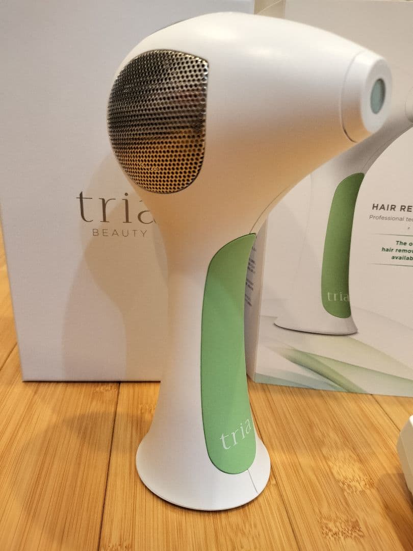 動作完備品 tria トリアパーソナルレーザーダツモウキ4X グリーン tria