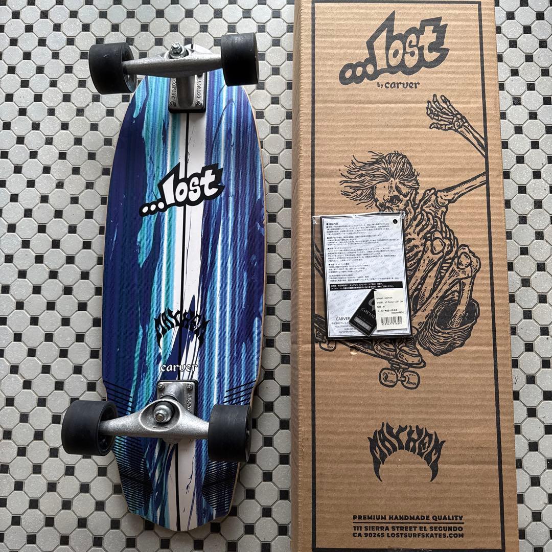 【美品】Carver Lost サーフスケートボード 箱・シリアルナンバー付き