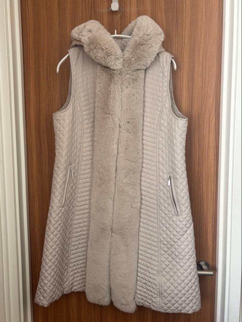 ひろりんnoa-ge ロングベスト キルティングジレ バッグ