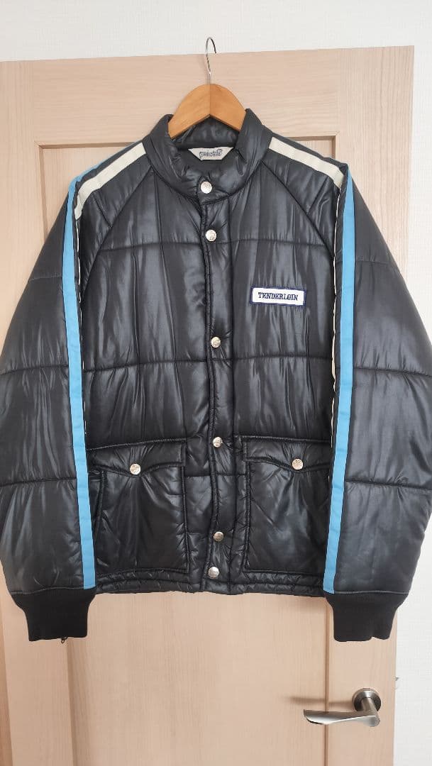 テンダーロインTENDERLOIN 黒 レーシング ダウンジャケット キムタクL