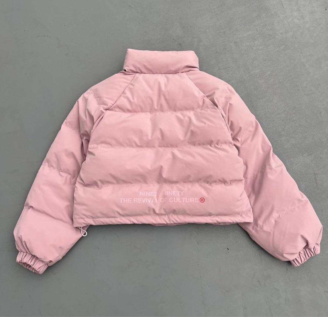 9090ダウンジャケット ピンクMサイズ 新品 即完売品 - メルカリ