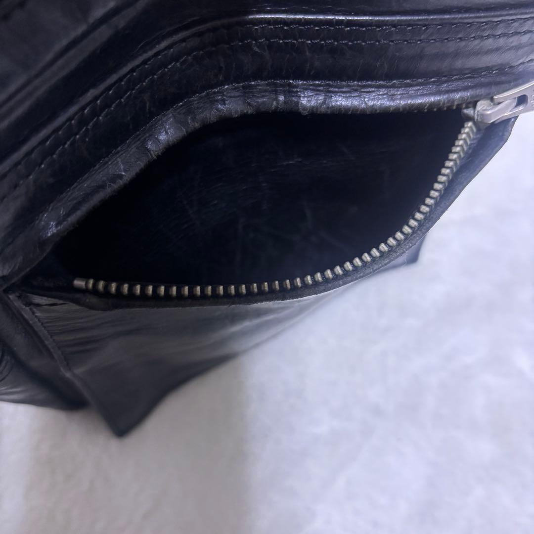 名作廃盤【PORTER】スクエア オールレザー ウエストポーチ ボディバッグ