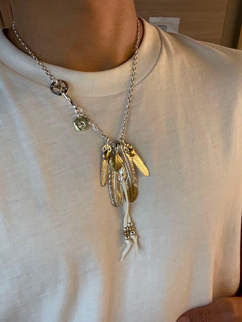 キムタク フェザー セット ネックレス アクセサリー ハンドメイド