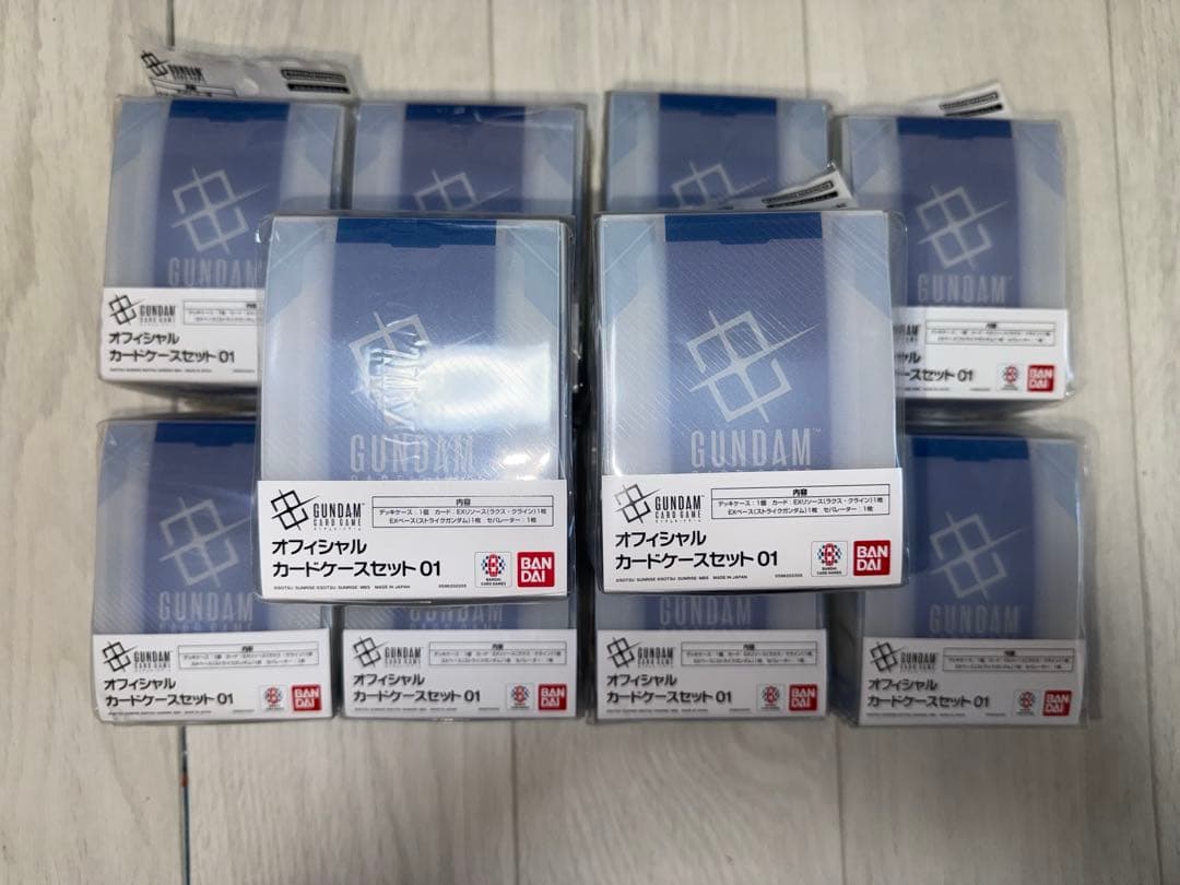 新品未開封 ガンダムカードゲーム オフィシャルカードケースセット01 10個 7月26日発売 予約 ガンダムカードゲーム ブースターパック Newtype