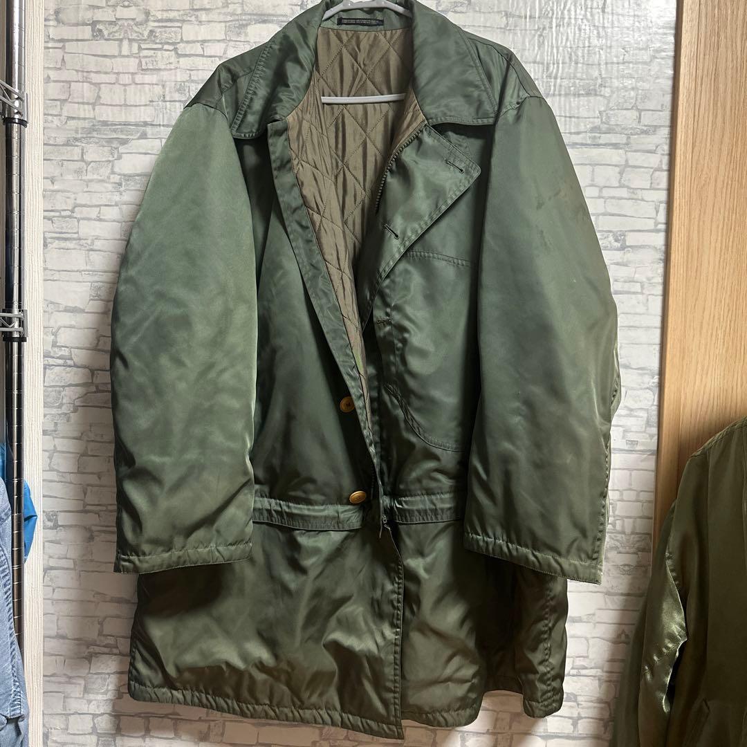 Yohji Yamamoto ナイロン中綿ミリタリーコート　チャック脱着