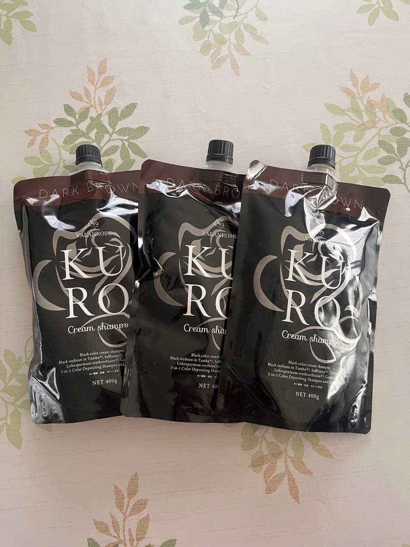VALANROSE Kuro クリームシャンプー ダークブラウン 400ml