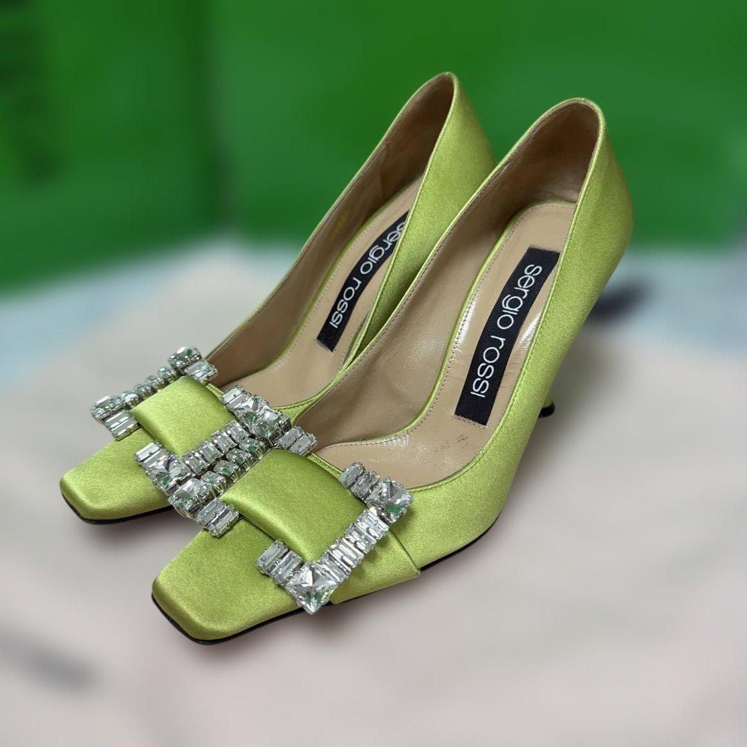 sergio rossi ライムグリーン パンプス SERGIO ROSSI シューズ | パンプス ライムグリーン レディース | YOOX