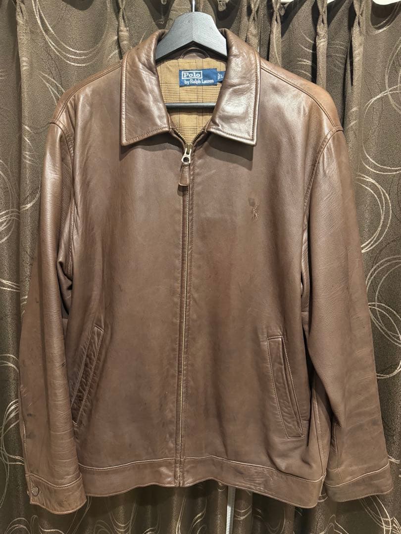 ビンテージ　ラルフローレン　羊革ジャケット 中古・古着通販】POLO RALPH LAUREN (ポロ・ラルフローレン