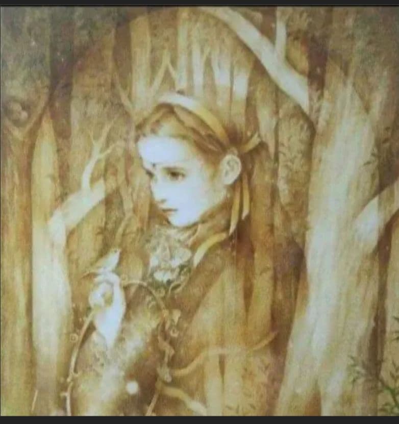 [送料込み】きたの じゅんこ 『金色の森の少女』アールビバン