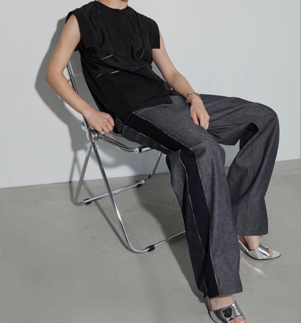 ルシェルブルー　　デニムパンツ　Two Tone Raw Denim Pants LE CIEL BLEU（ルシェルブルー）の「ツートーンローデニムパンツ / Two