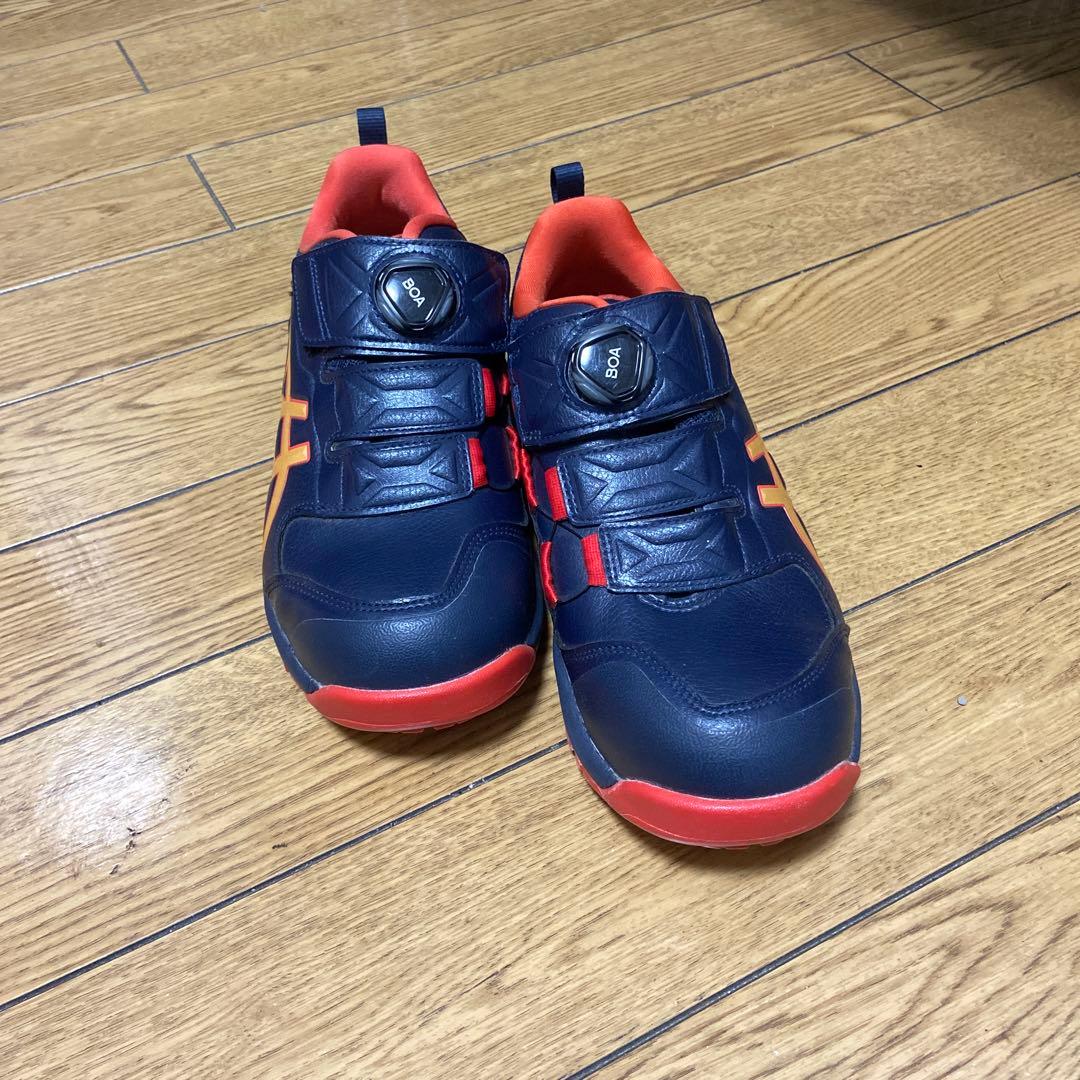 BOAシステム安全靴 ネイビー/オレンジ 26.0cm