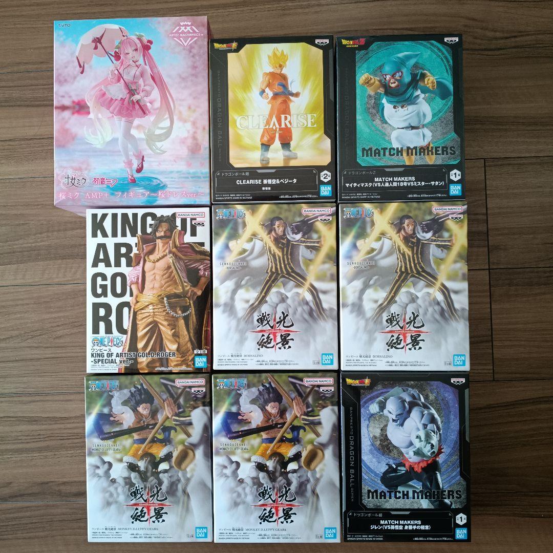 ドラゴンボール、ワンピース等フィギュアまとめ売り9体 - メルカリ