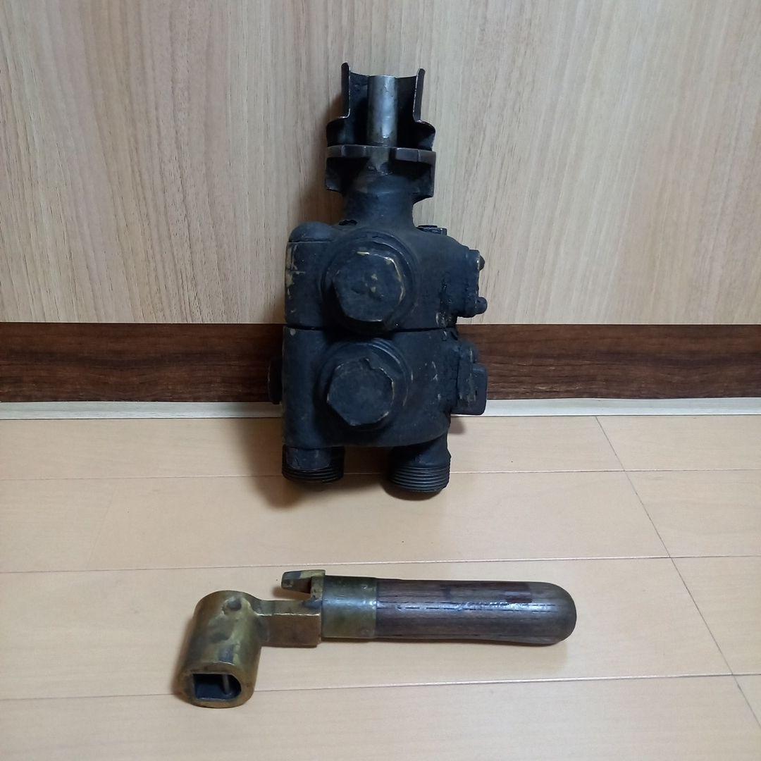 京都市電？　ブレーキ弁　ブレーキハンドル　セット