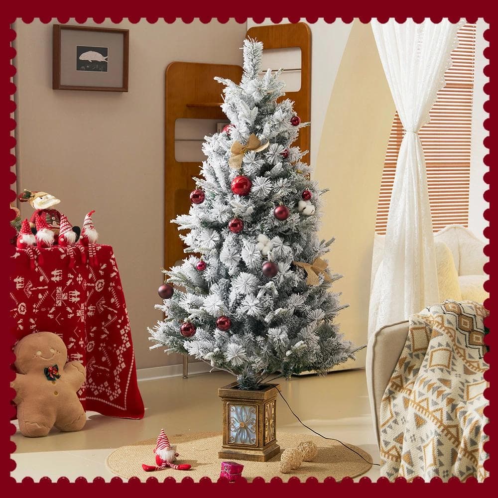 超人気！【高150cm 雪化粧】 クリスマスツリ Green+White