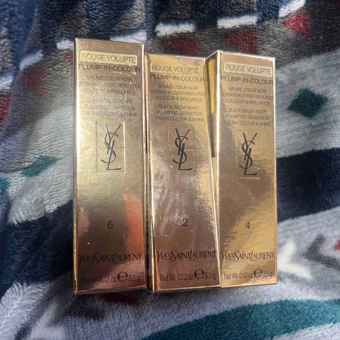 YSL ルージュヴォリュプテプランプインカラー2.4.6の3本セット
