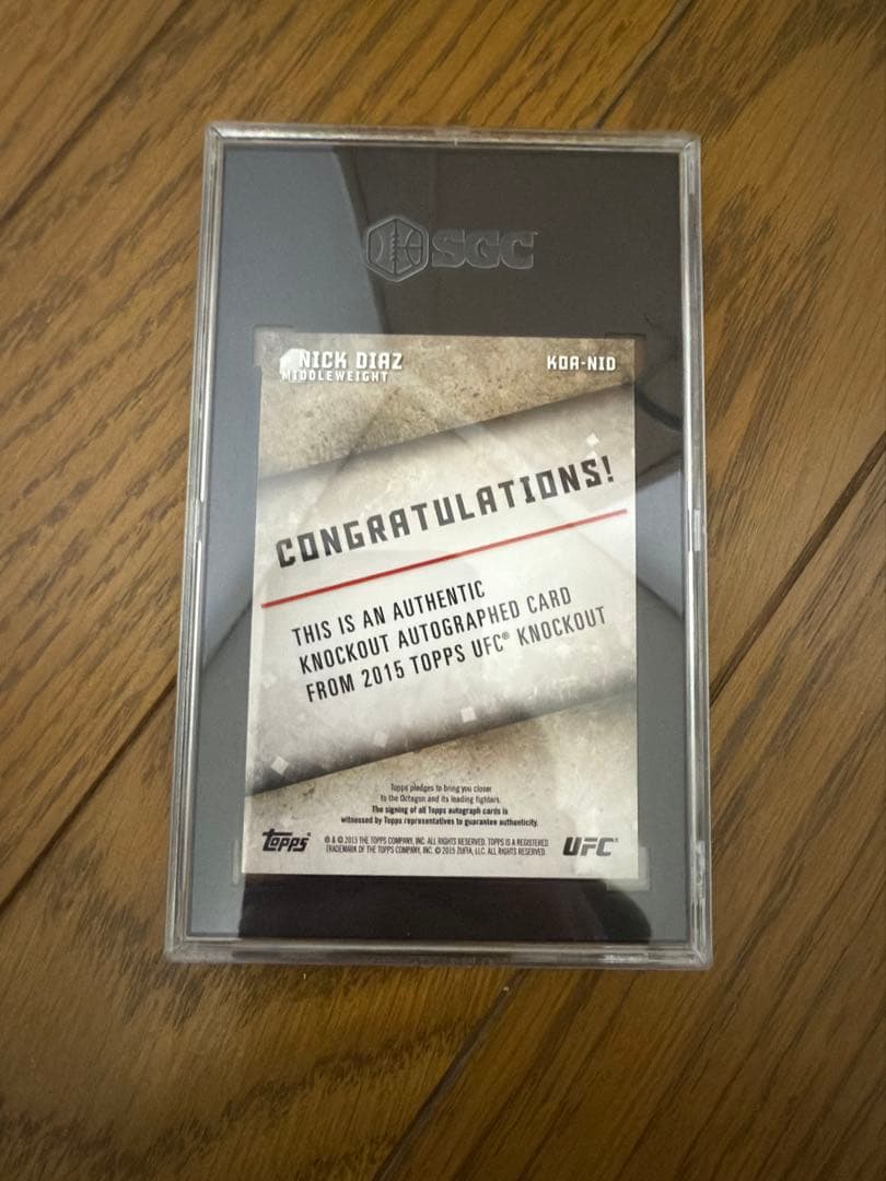 2015 TOPS ニック・ディアス直筆サインカード