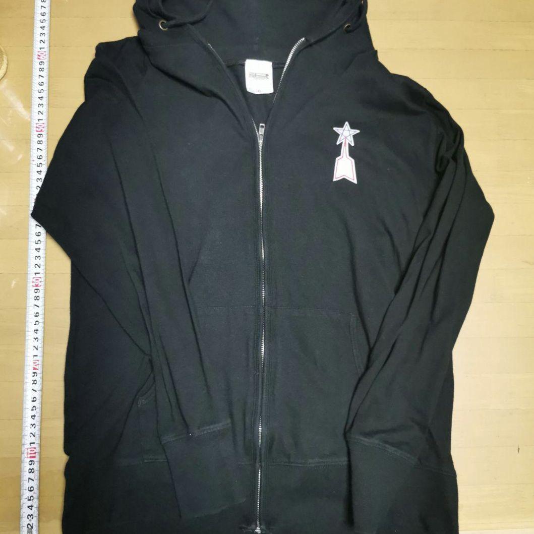 ウルトラマン　科特隊　流星マーク　怪獣足跡柄　XLサイズ　フード付き　パーカー