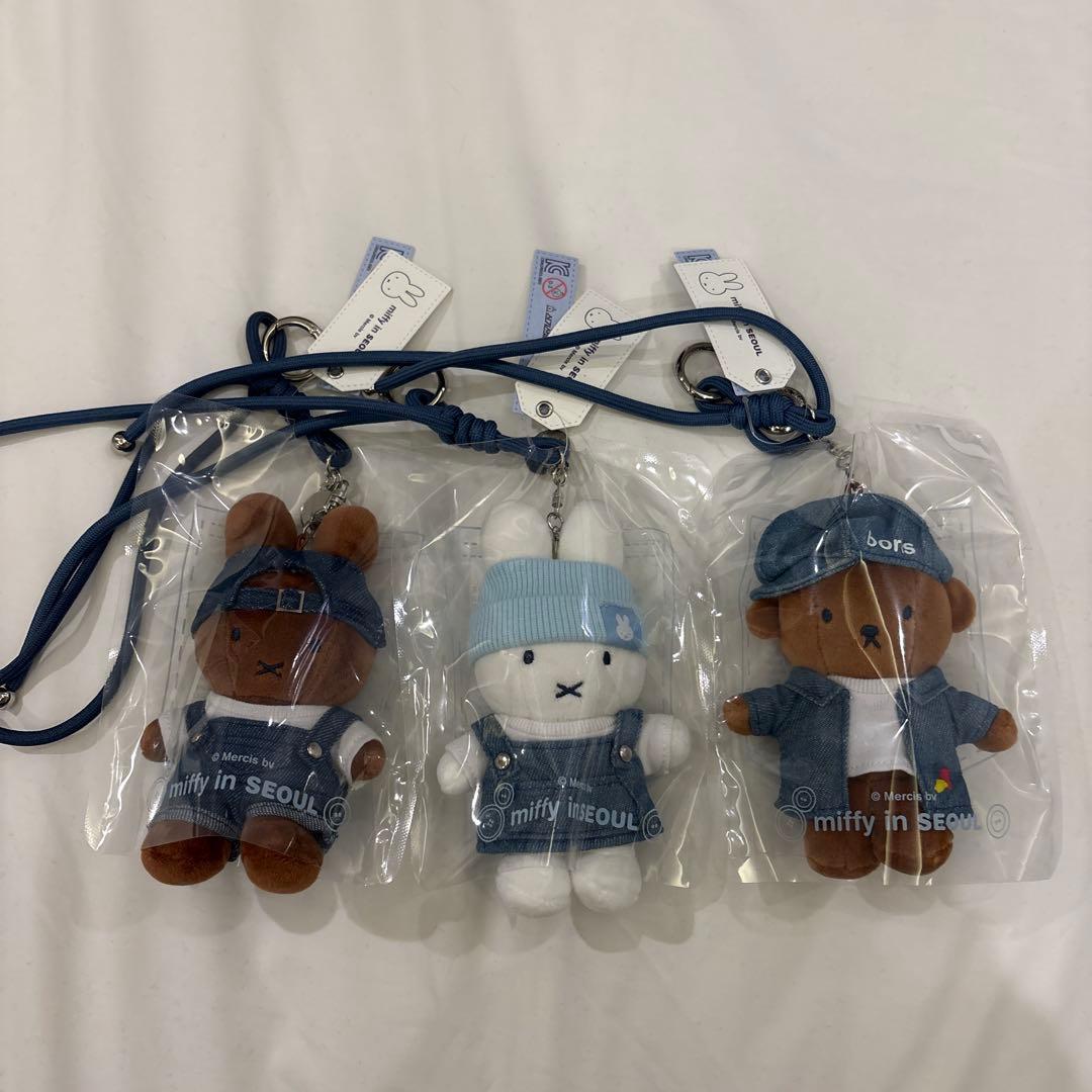 韓国限定 ミッフィー ソウル 限定 キーホルダー 3体セット - メルカリ