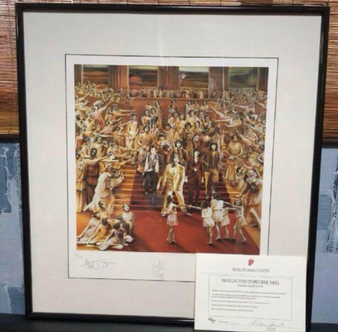 超貴重品　ザ・ローリングストーンズ　入手困難　世界限定リトグラフ　証明書　お宝品