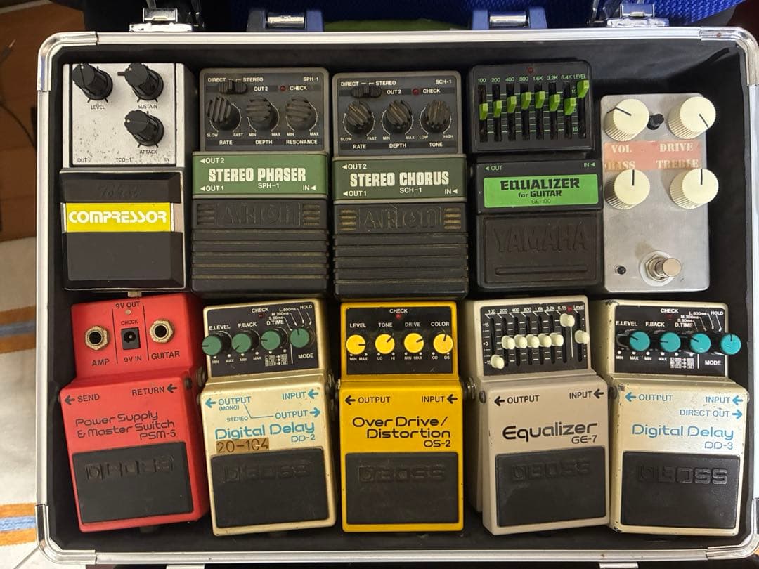 (〜9/21値下げ)ギターエフェクターセット(ボード付き) 木下哲が礼賛で使用するペダルボードを解説！2台の“Box Of Rock”がキモ
