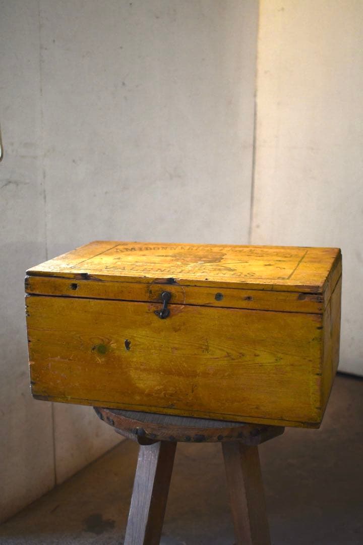 フランス　アンティーク　木箱　vintage ブロカント　1880年　襤褸