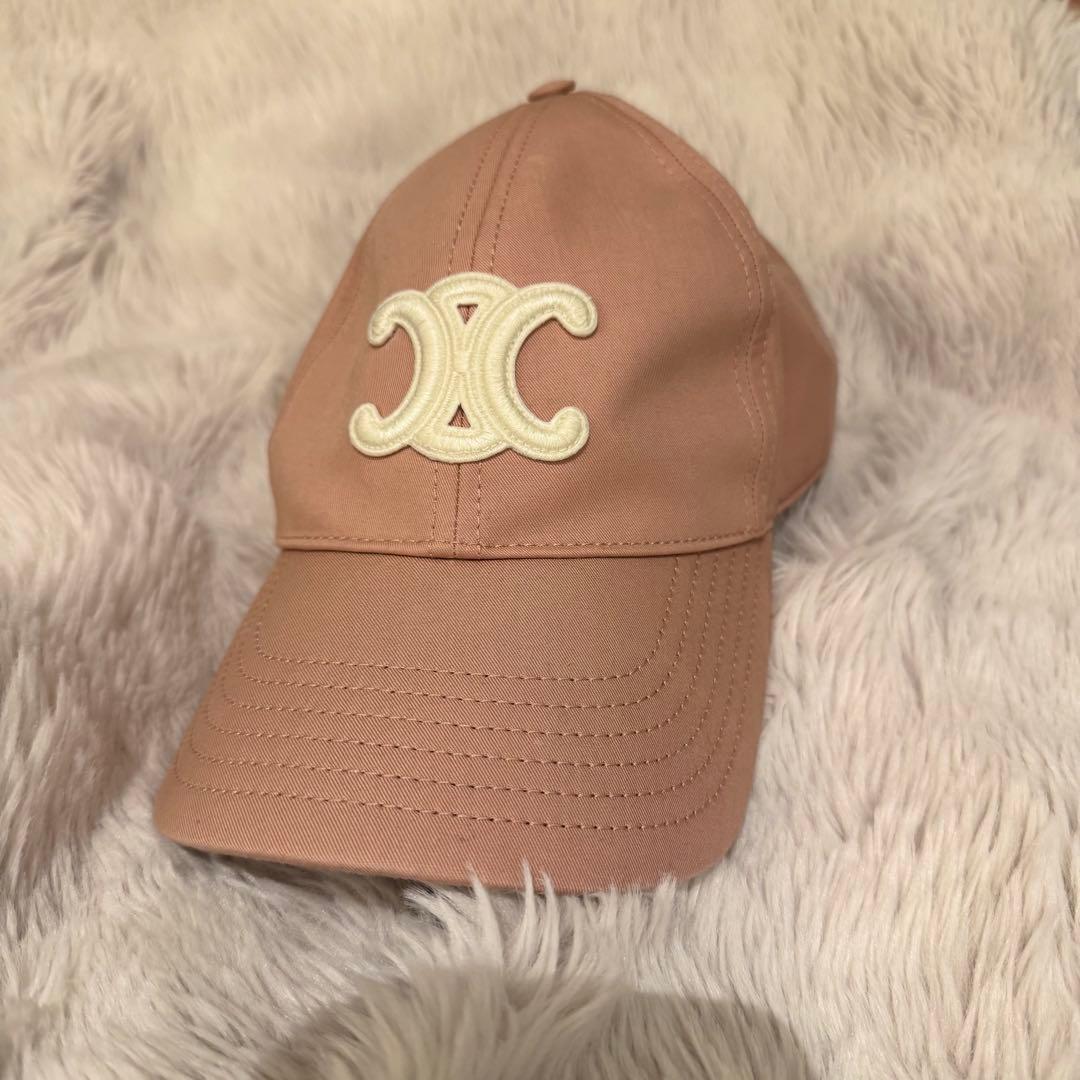 【CELINE】 ピンクキャップ