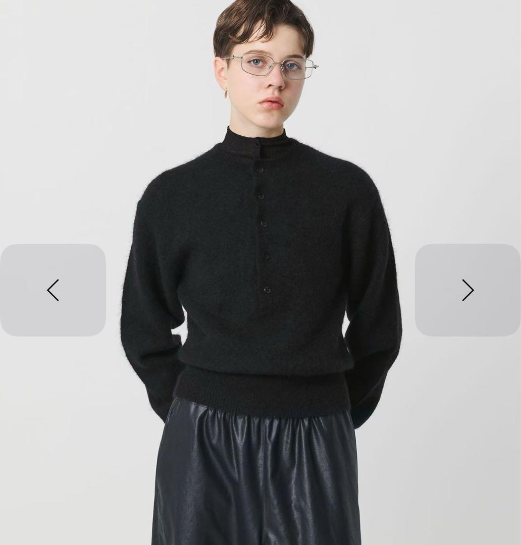 ＜H＞アルパカウール モッサ ニットプルオーバー