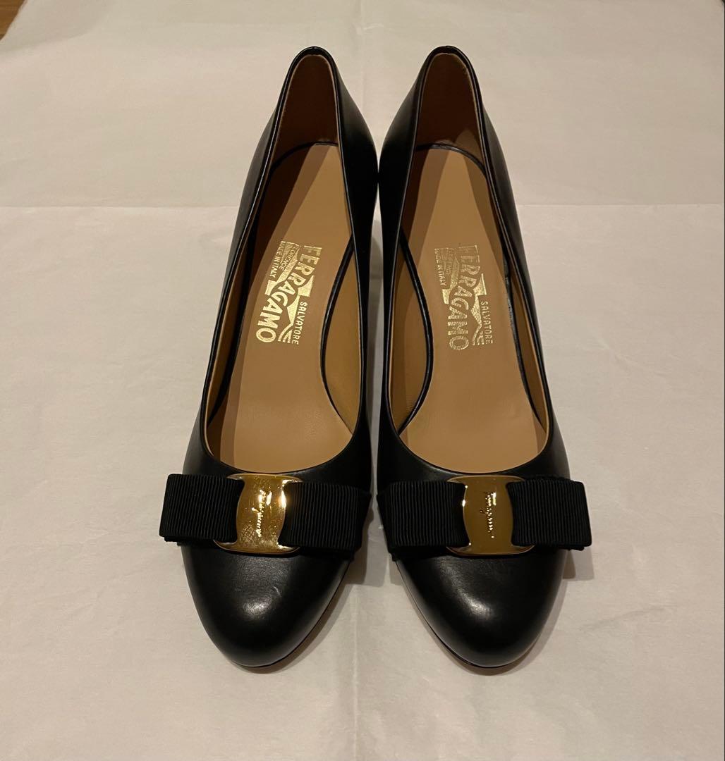 Ferragamo CARLA ハイヒール パンプス ブラック 23.5cm