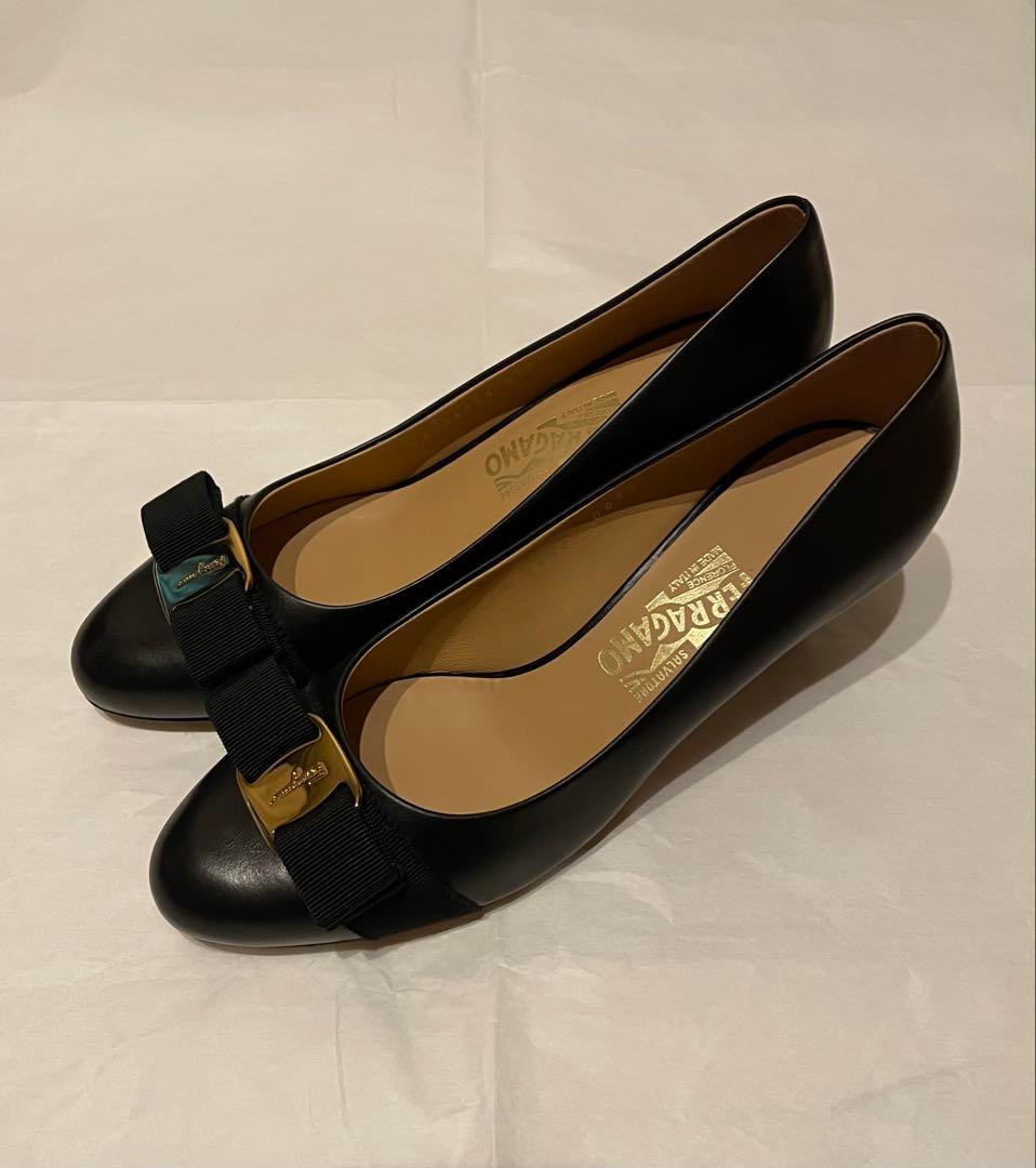 Ferragamo CARLA ハイヒール パンプス ブラック 23.5cm