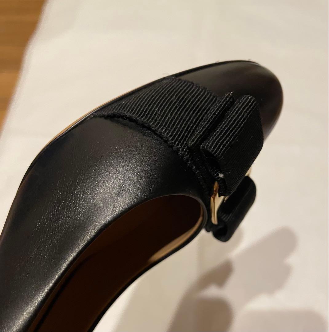 Ferragamo CARLA ハイヒール パンプス ブラック 23.5cm