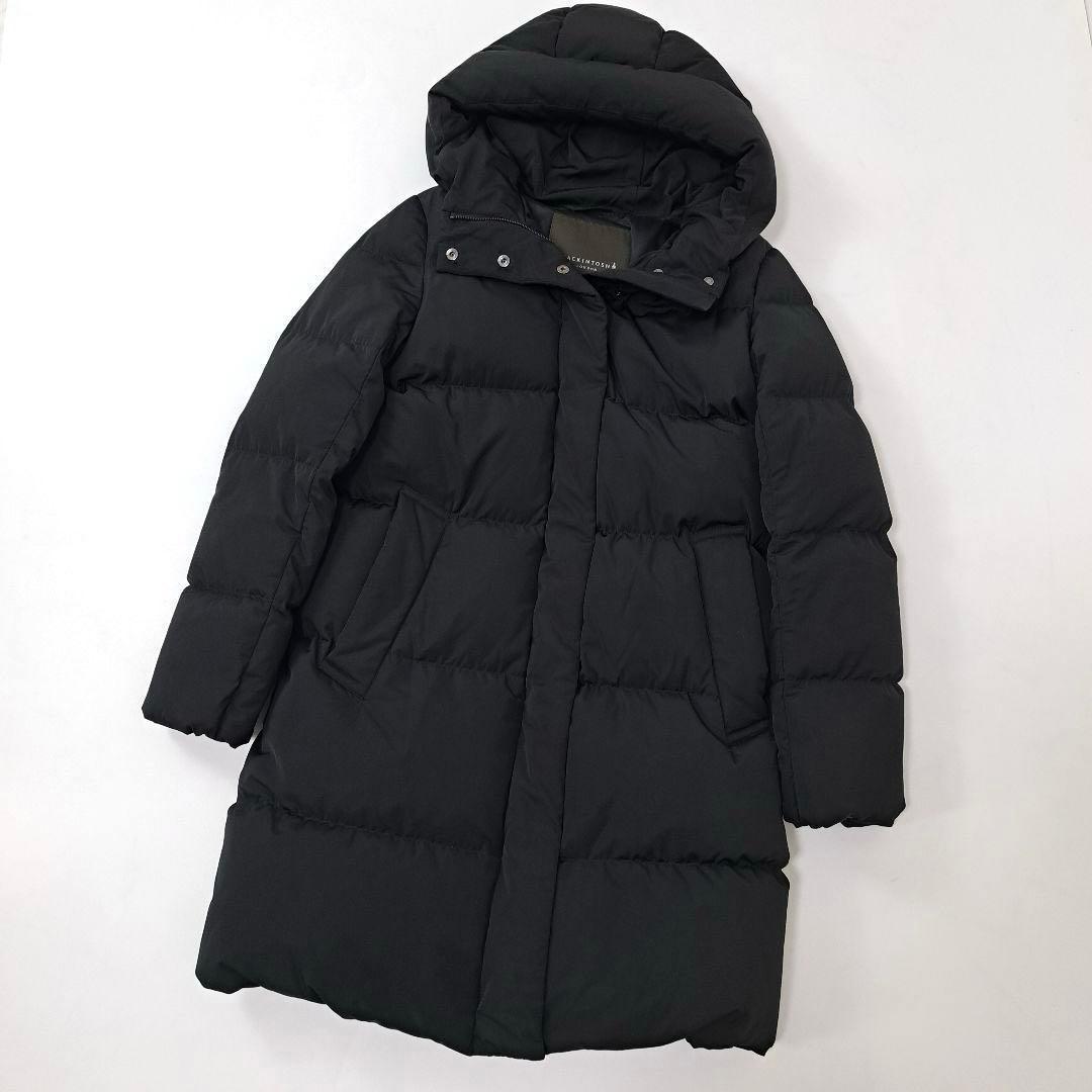 美品★MACKINTOSH LONDON ダウンコート フード ブラック 38